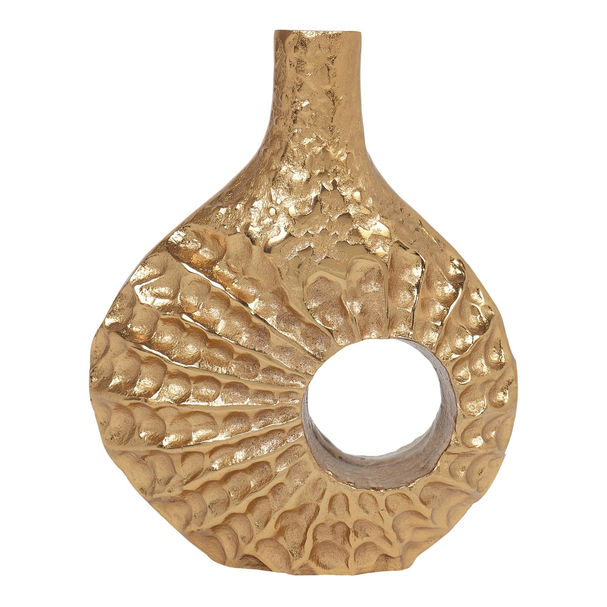 Seashell Serenity Vase - small Gold - Ouch Cart 