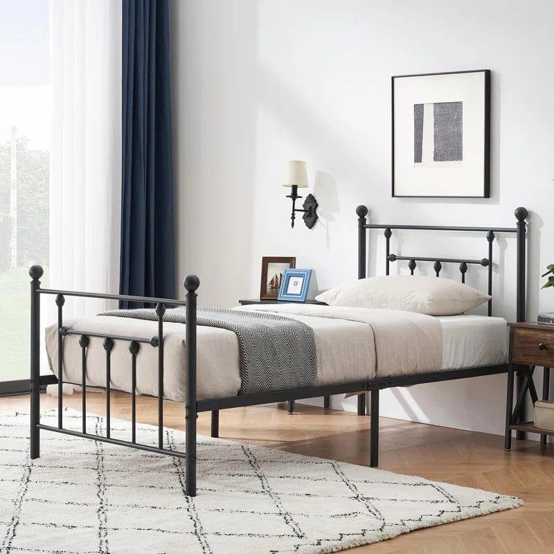 YT Metal Bed Frame with Headboard