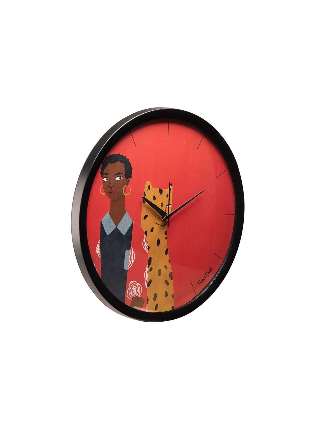 Leopard Adventure Multicolor Wall Clock - Ouch Cart 