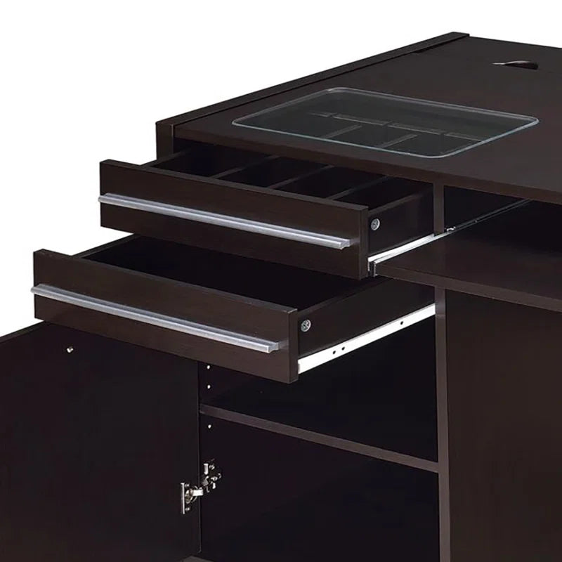 46.85'' W Rectangle Computer Desk in Cappuccino