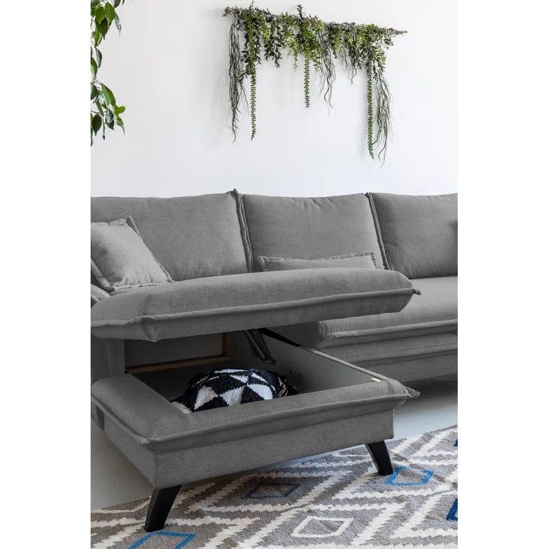 Yuri 2 - Piece Upholstered Corner Sofa - Ouch Cart 