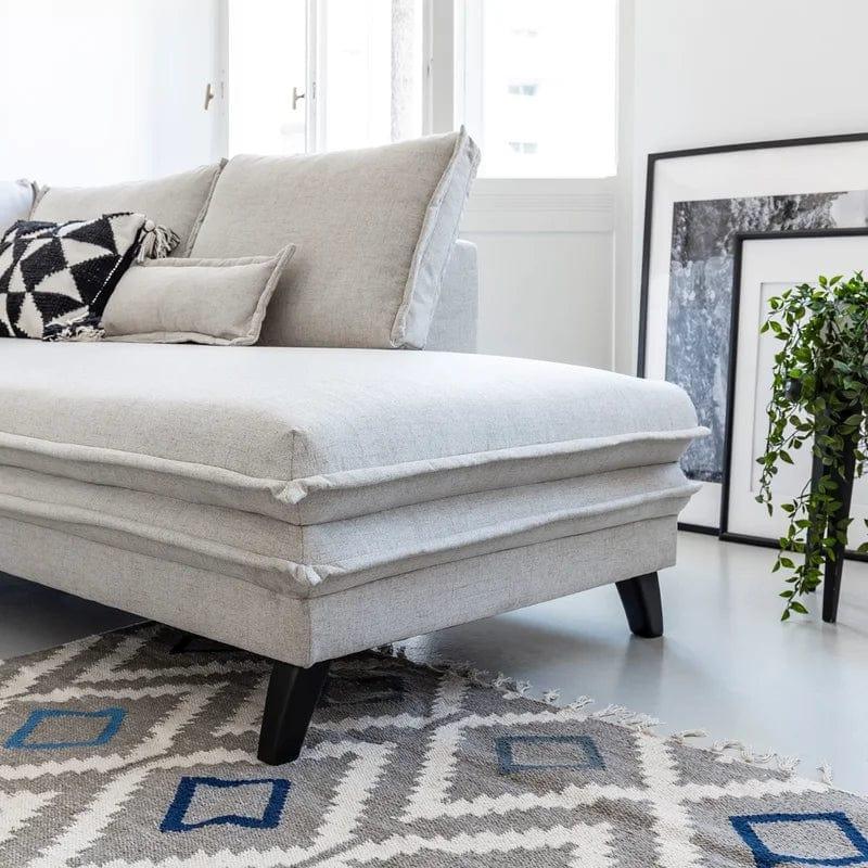 Yuri Upholstered Corner Sofa for Living Room - Ouch Cart 