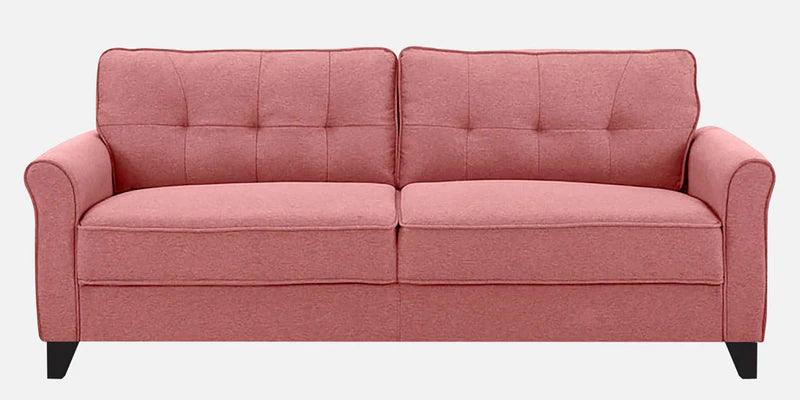 Fabric 3 Seater Sofa In Pink Colour - Ouch Cart 