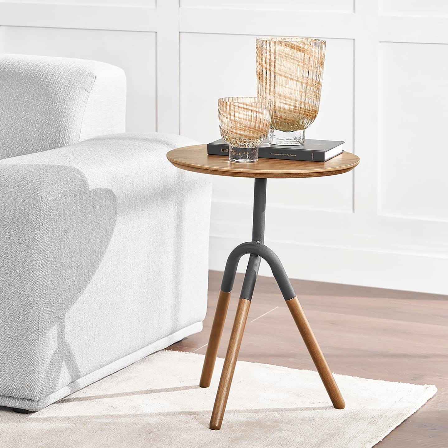 360 View View with AR Zane Side Table, Dark Walnut - Ouch Cart 