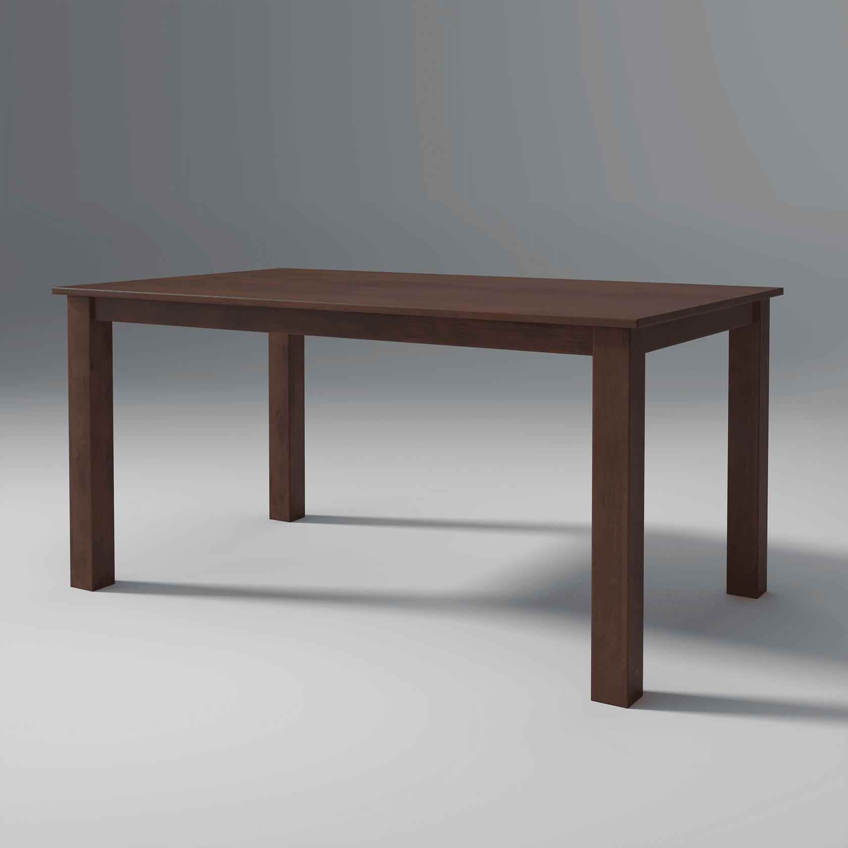 Oliver Mango Wood Dining Table In Walnut Finish