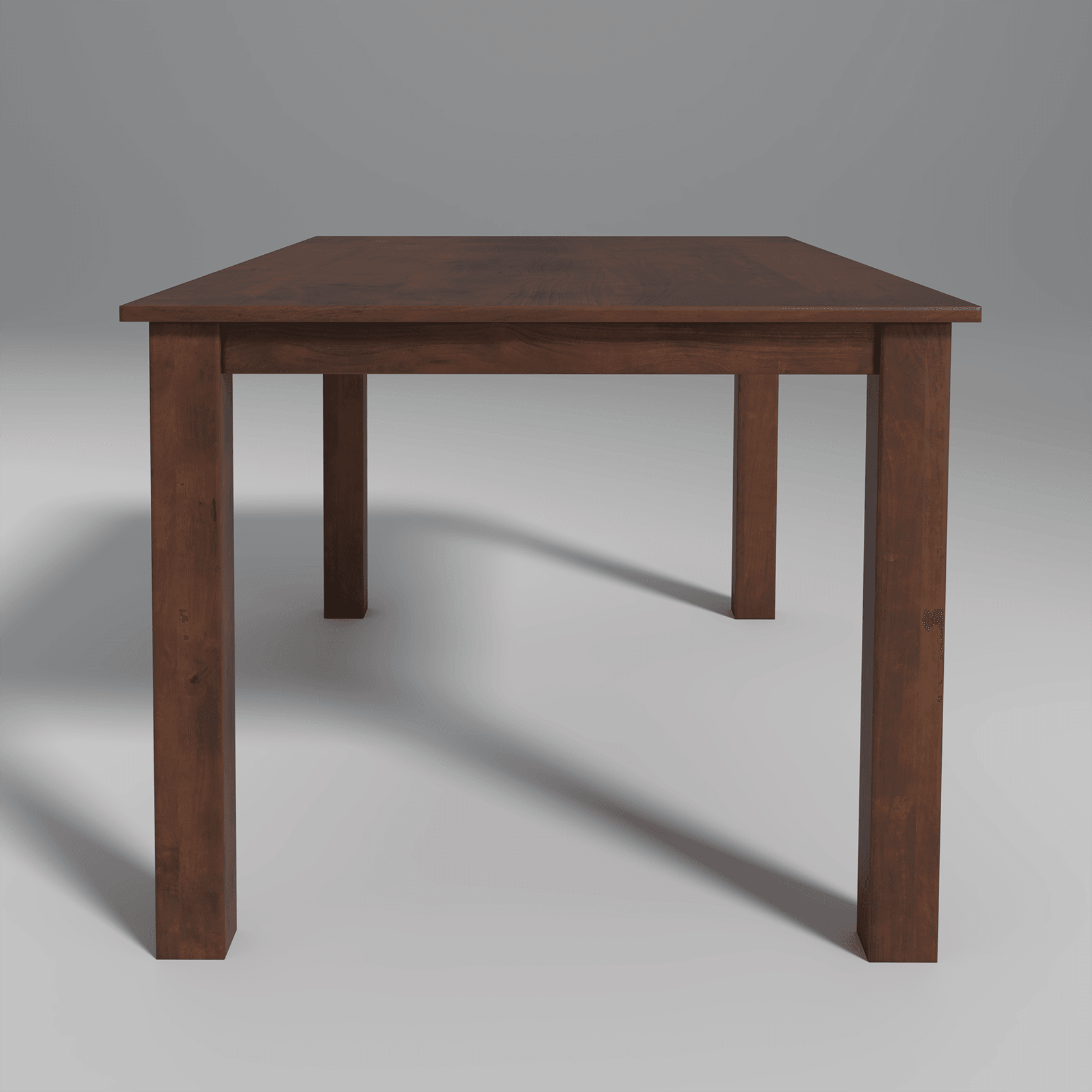 Oliver Mango Wood Dining Table In Walnut Finish