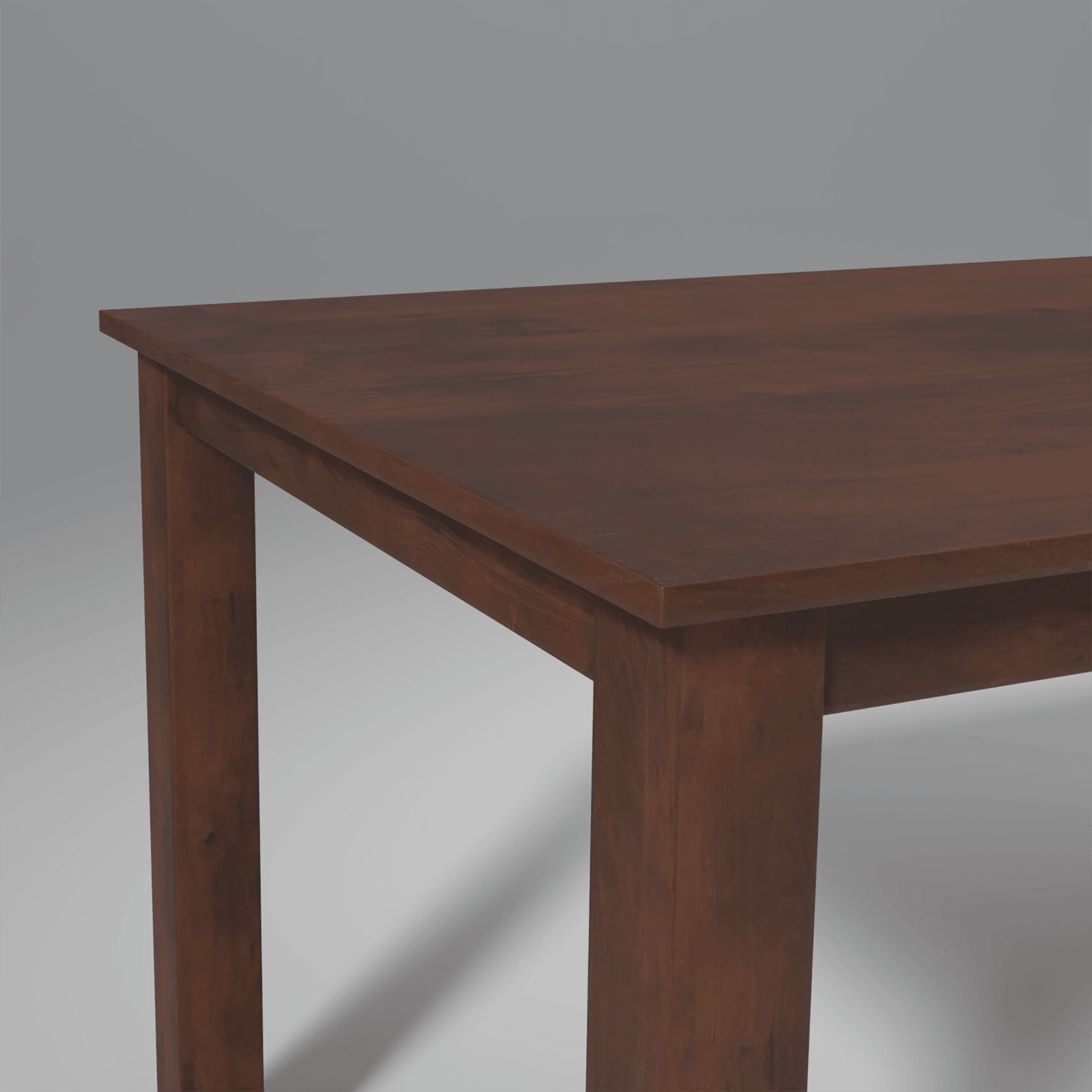 Oliver Mango Wood Dining Table In Walnut Finish