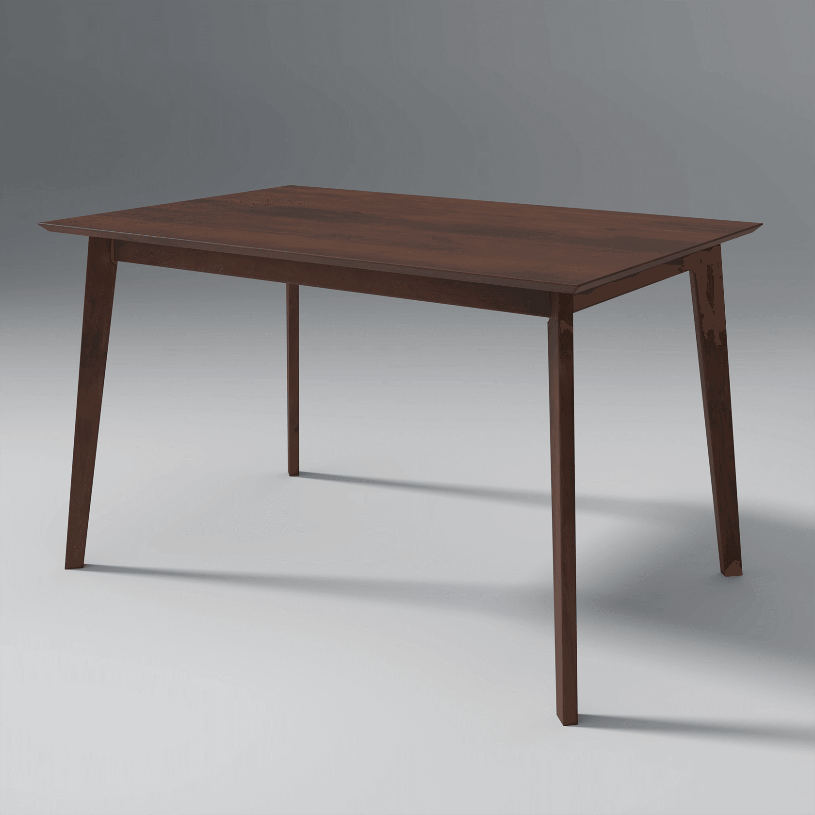 Ducasse Mango Wood Dining Table Set In Walnut