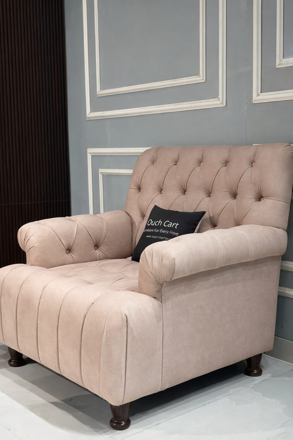  Tufted Sofa Set with Center Table (3 Seater + 1 Seater) | Premium Living Room Furniture