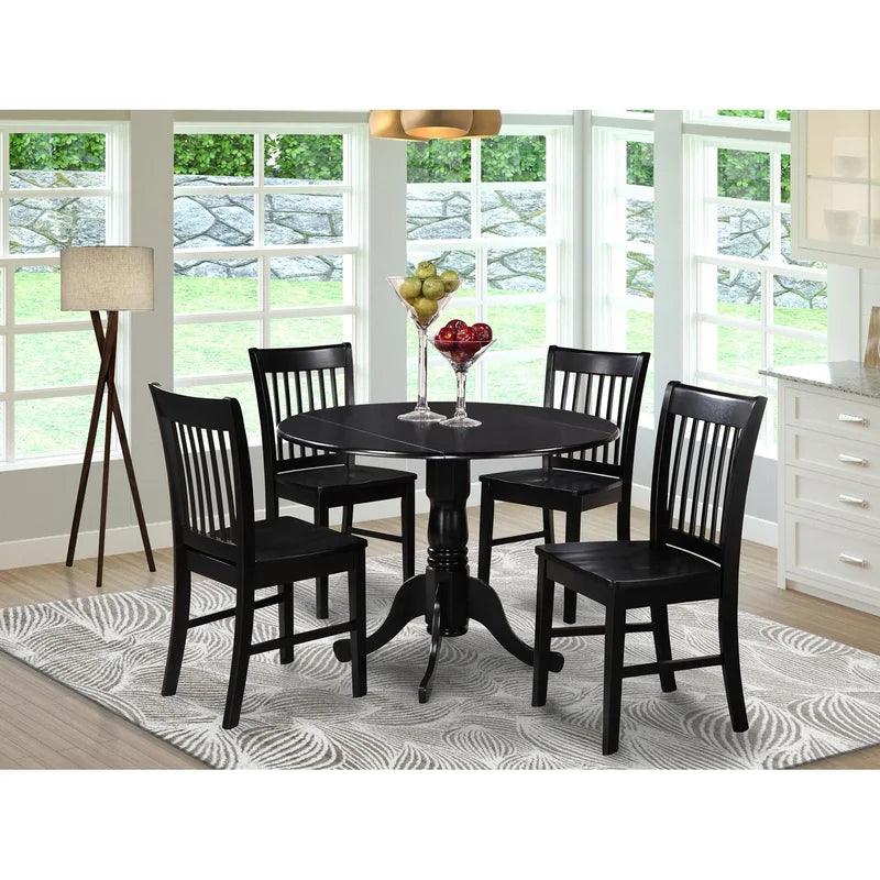 Extendable Solid Wood Pedestal Dining Set - Ouch Cart 