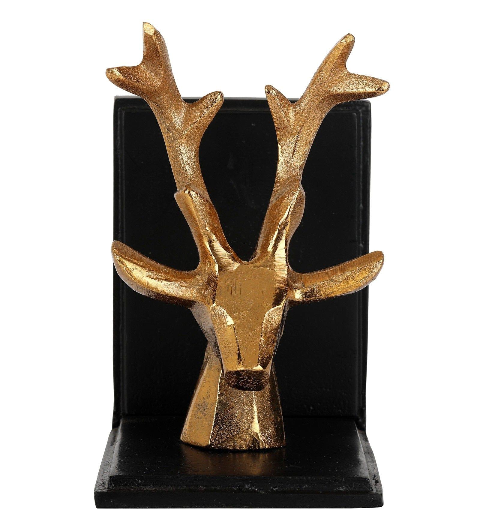 Multicolour Metal Deers Bookend, - Ouch Cart 