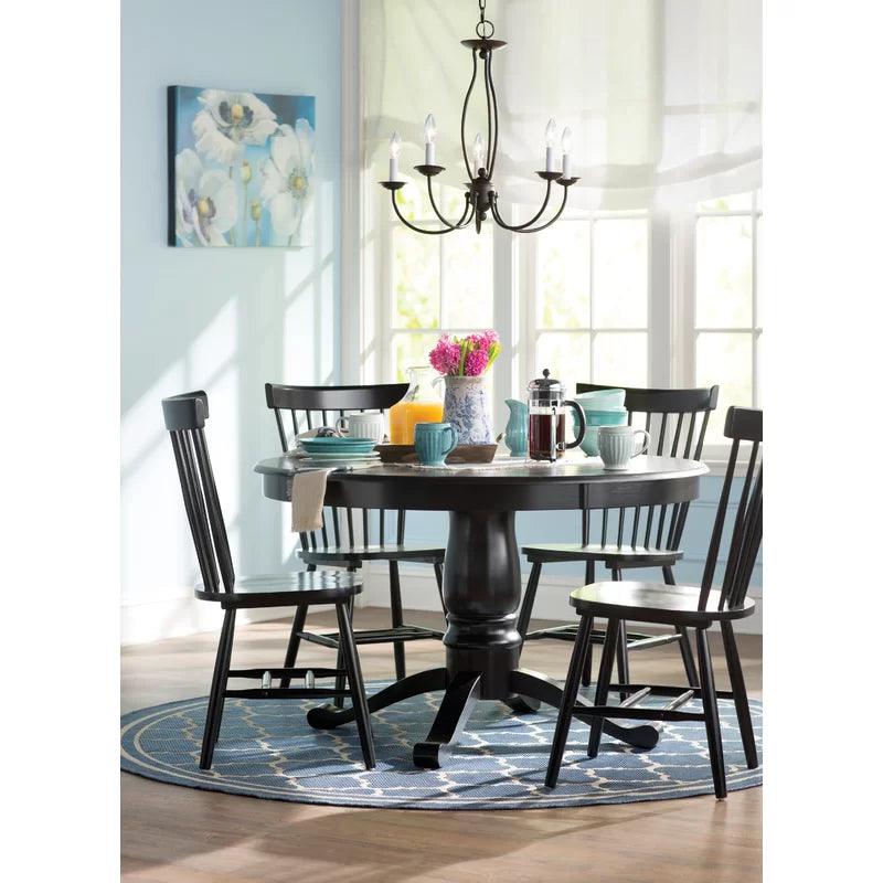 5 - Piece Pedestal Dining Set - Ouch Cart 