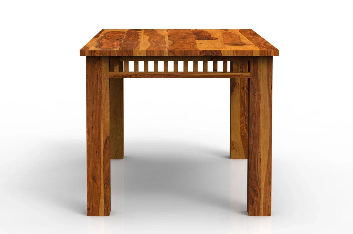 Axel Sheesham Wood Dining Table Set (6 seater) In Light Honey