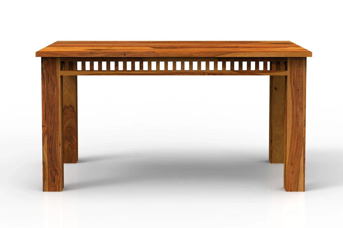 Axel Sheesham Wood Dining Table Set (6 seater) In Light Honey