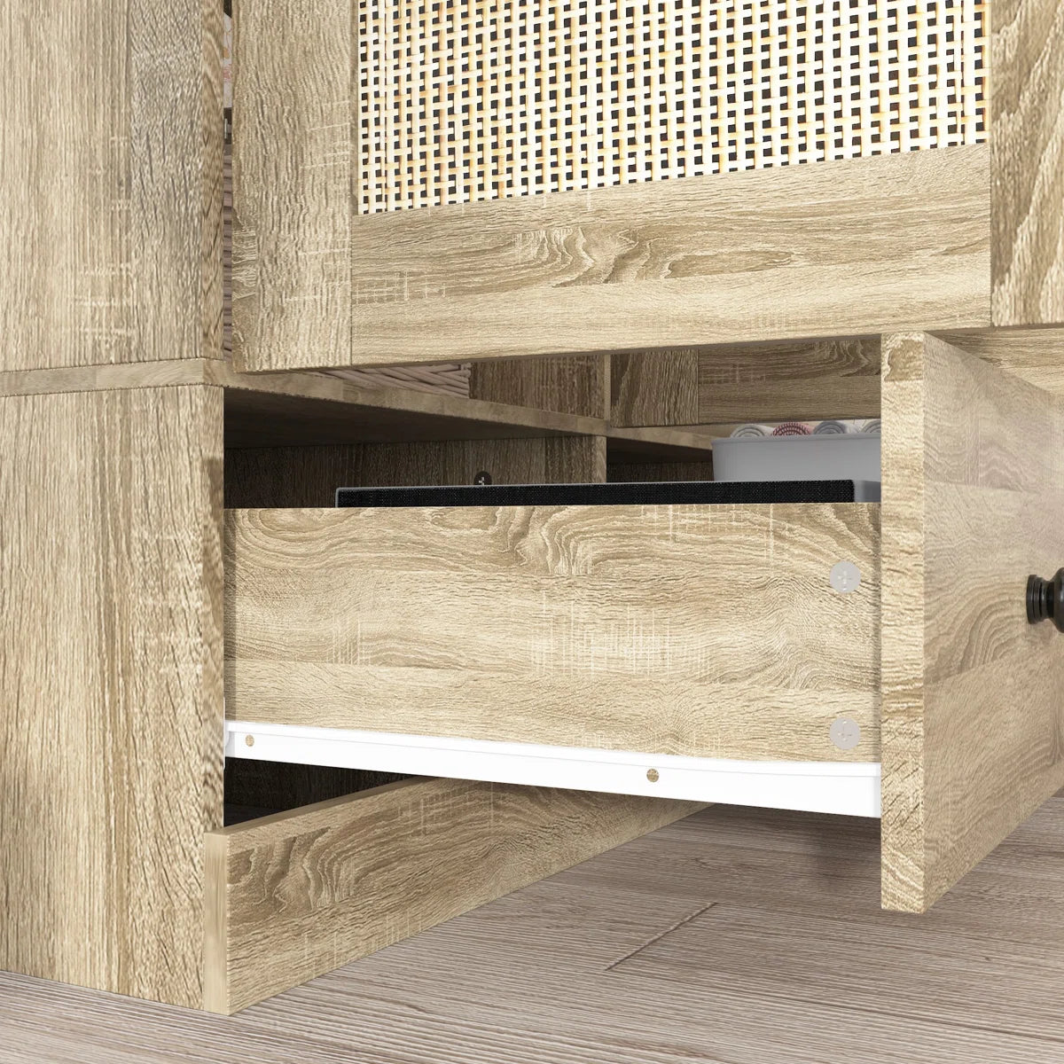Bedroom Set With 2 Rustic Wardrobes