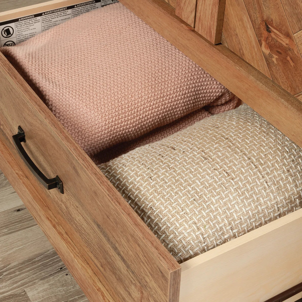 2-Door Wooden Wardrobe Armoire With 3 Storage Shelves