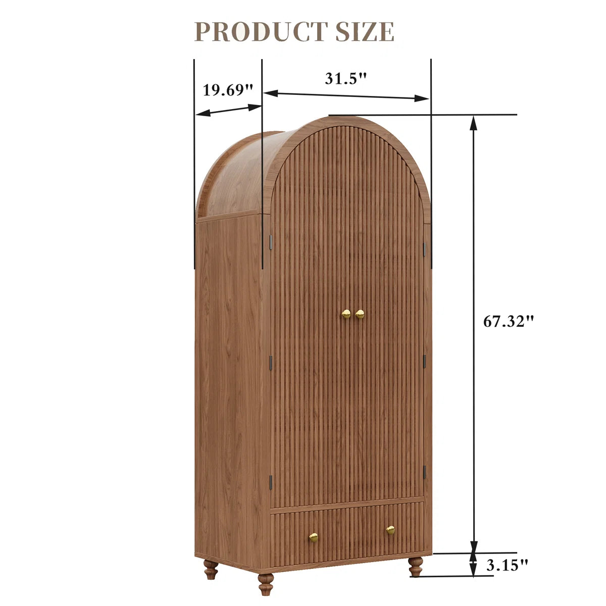 Manufactured Wood Armoire