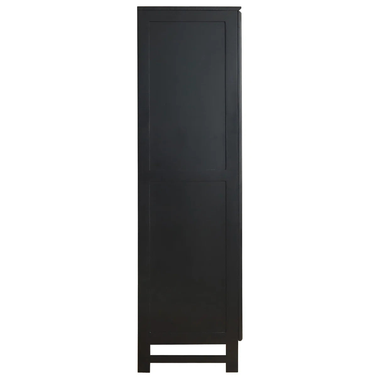 Albertha Solid Wood Wardrobe Rattan Doors