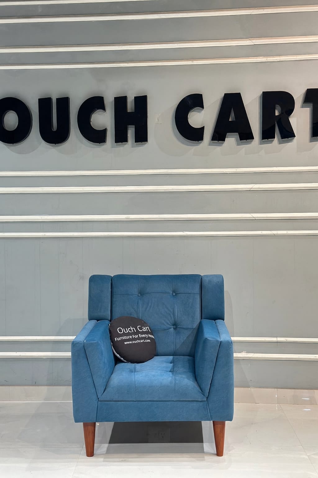 Megee Wide Tufted Velvet Armchair