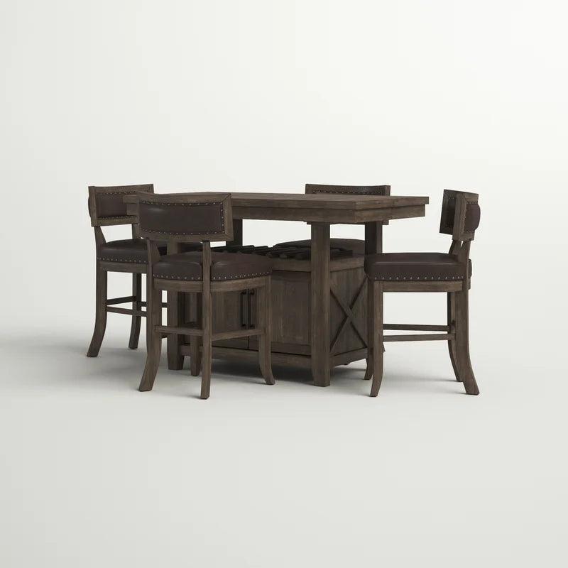 5 - Piece Extendable Dining Set - Ouch Cart 