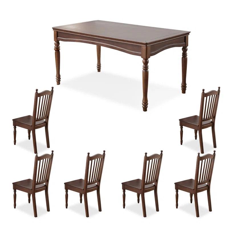 Solid Wood Dining Set - Ouch Cart 