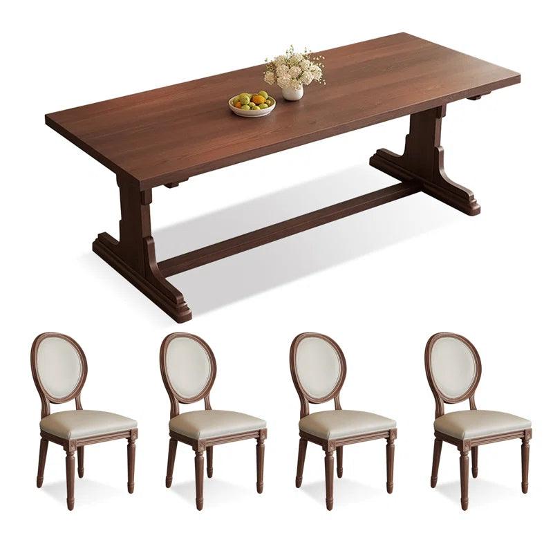 Double Pedestal Dining Set - Ouch Cart 