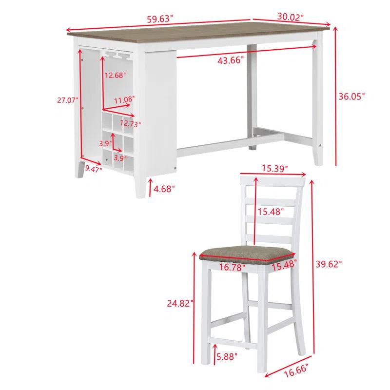 5 - Piece Dining Set - Ouch Cart 