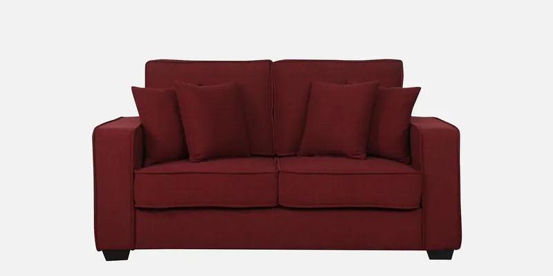 Fabric 2 Seater Sofa In Garnet Red Colour - Ouch Cart 