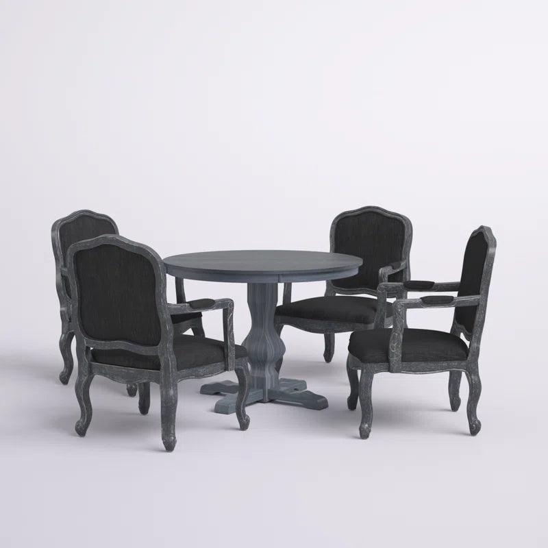 5 - Piece Pedestal Dining Set - Ouch Cart 