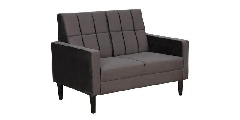 Fabric 2 Seater Sofa In Charcoal Grey Colour - Ouch Cart 