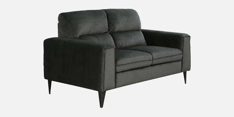 Velvet 2 Seater Sofa In Steel Grey Colour - Ouch Cart 