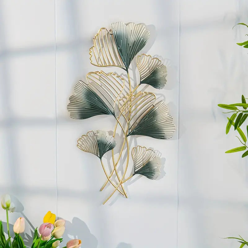 GREEN LOTUS WALL ART