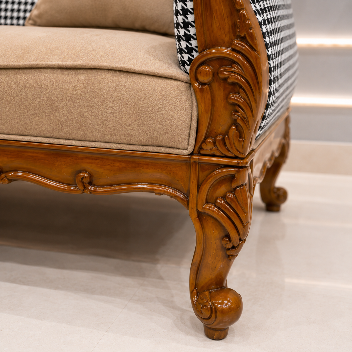 Ouch Cart Luxury Wooden Accent Chair | OUCH CART