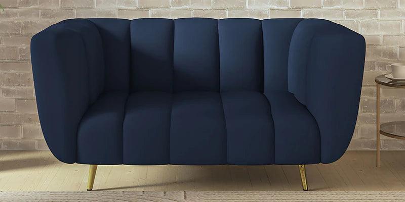 Fabric 2 Seater Sofa in Peacock Blue Colour - Ouch Cart 