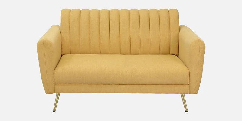 Fabric 2 Seater Sofa In Camel Yellow Colour - Ouch Cart 