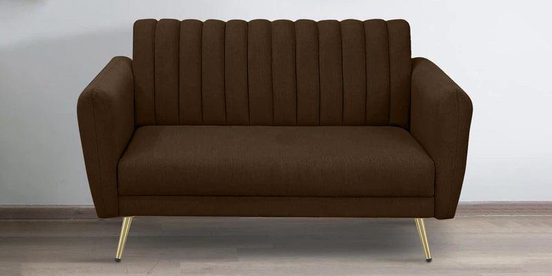 Fabric 2 Seater Sofa In Camel Yellow Colour - Ouch Cart 