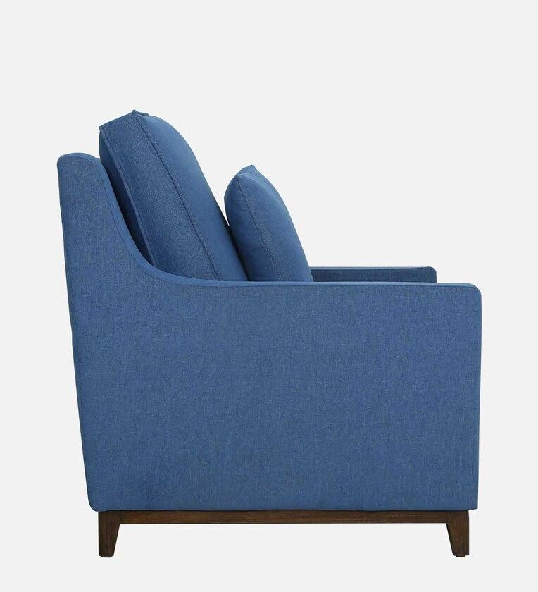 Fabric 1 Seater Sofa In Denim Blue Colour - Ouch Cart 