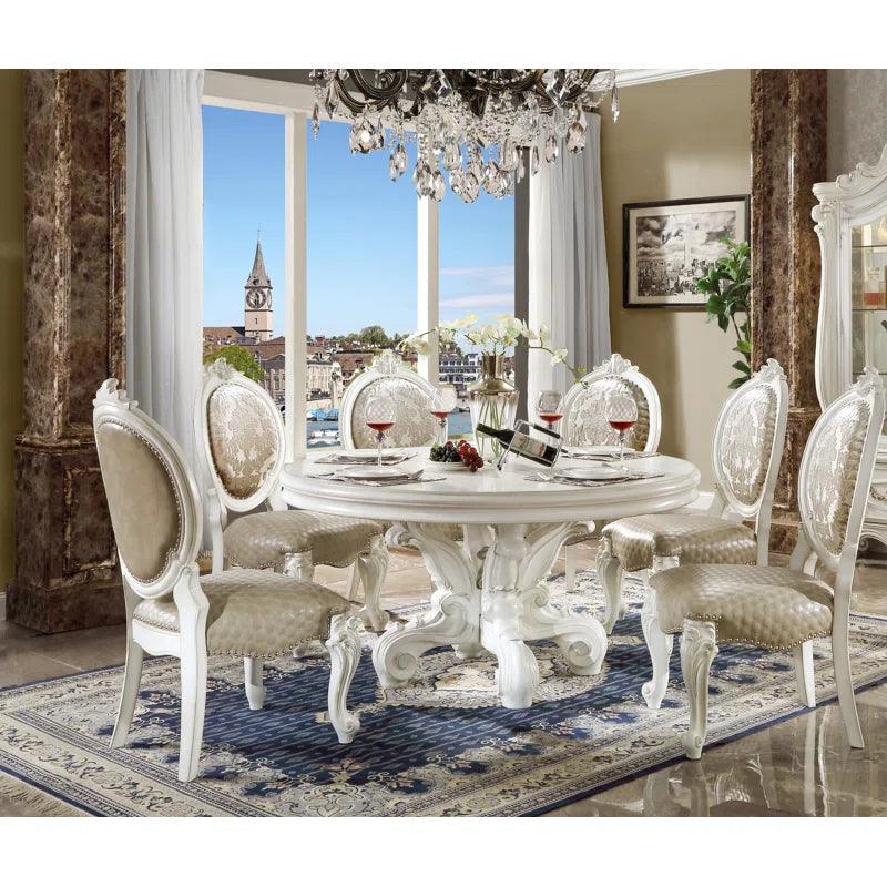 7 - Piece Pedestal Dining Set - Ouch Cart 