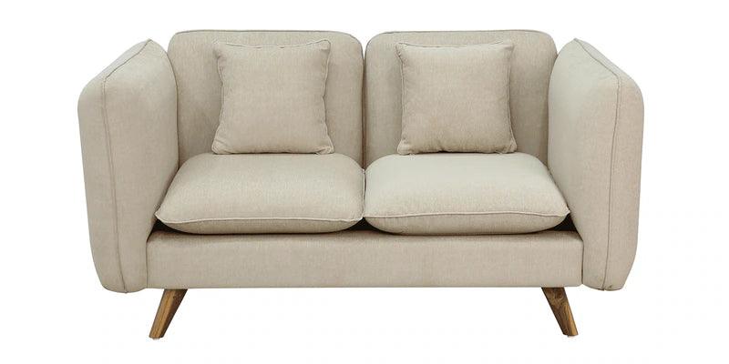 Fabric 2 Seater Sofa In Beige Colour - Ouch Cart 