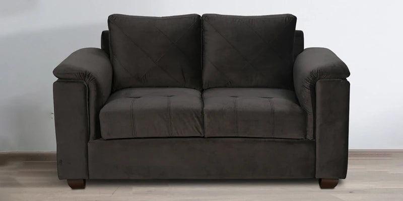 Velvet 2 Seater Sofa In Steel Grey Colour - Ouch Cart 