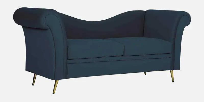 Velvet 2 Seater Sofa in Teal Blue Colour - Ouch Cart 