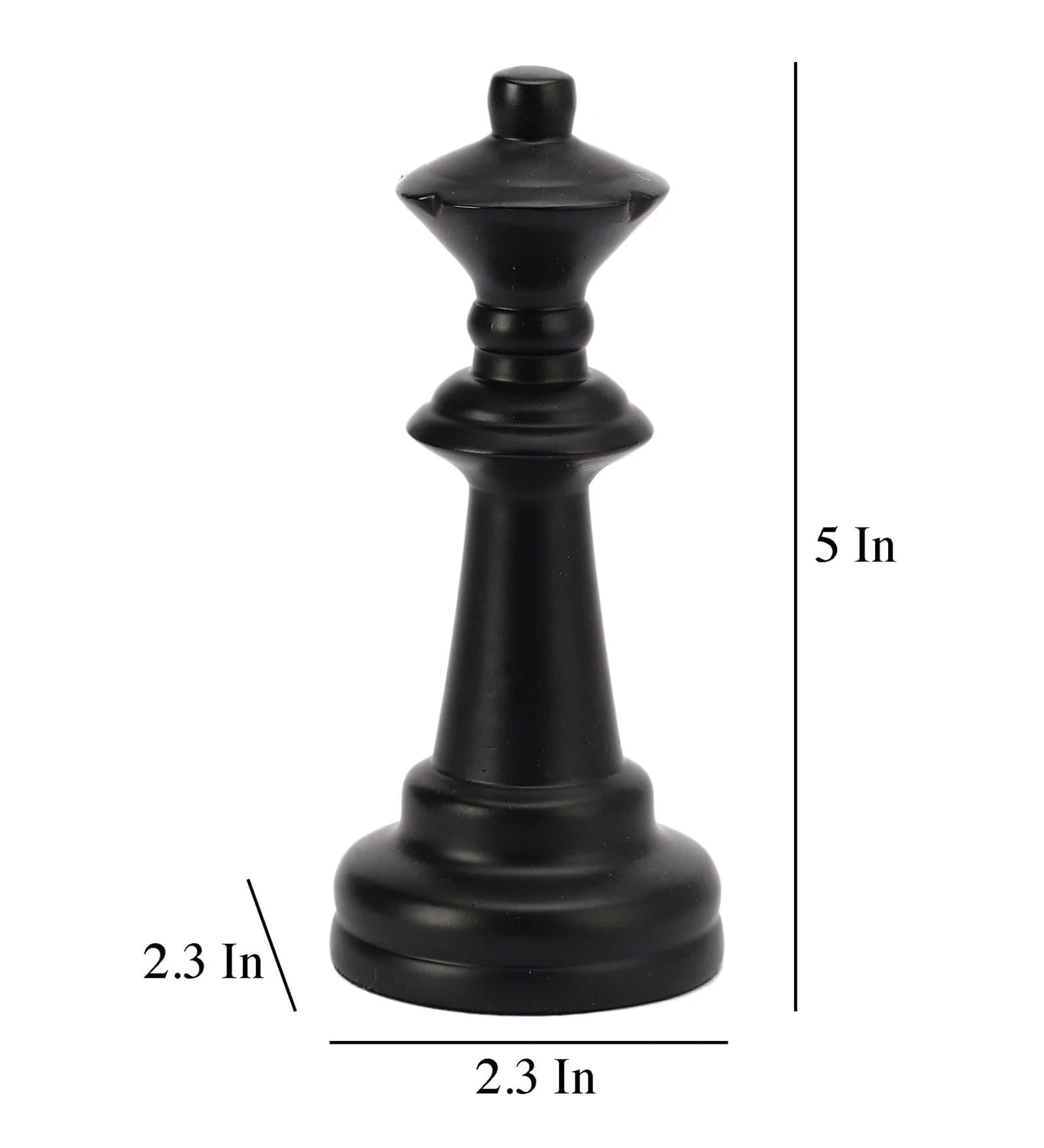 Black Chess Queen Showpiece, - Ouch Cart 