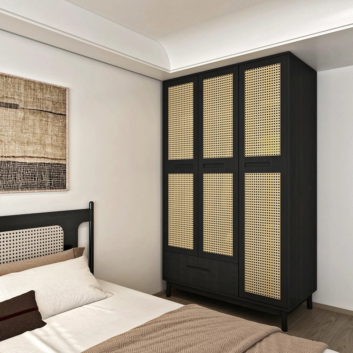 Creative Solid Wood Wardrobe