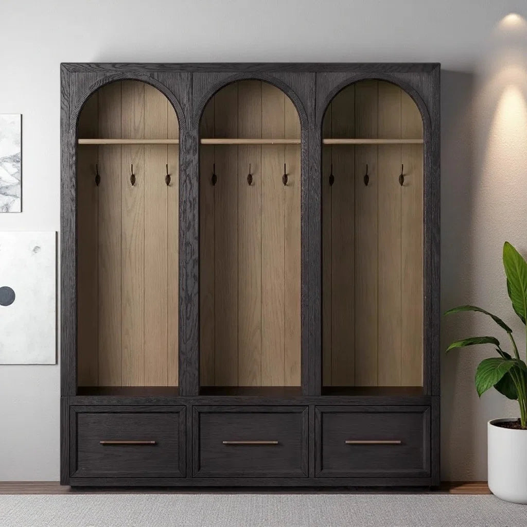 American-style Country Solid Wood Wardrobe