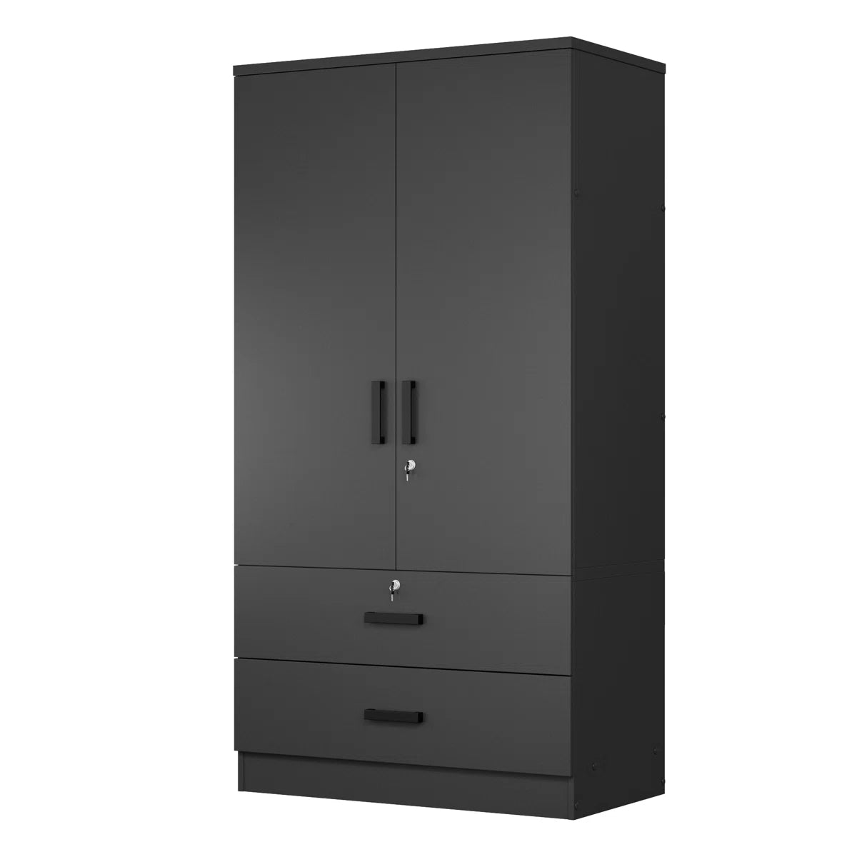 Scottie Armoire 2-Door Wardrobe with 2-Drawers New Design