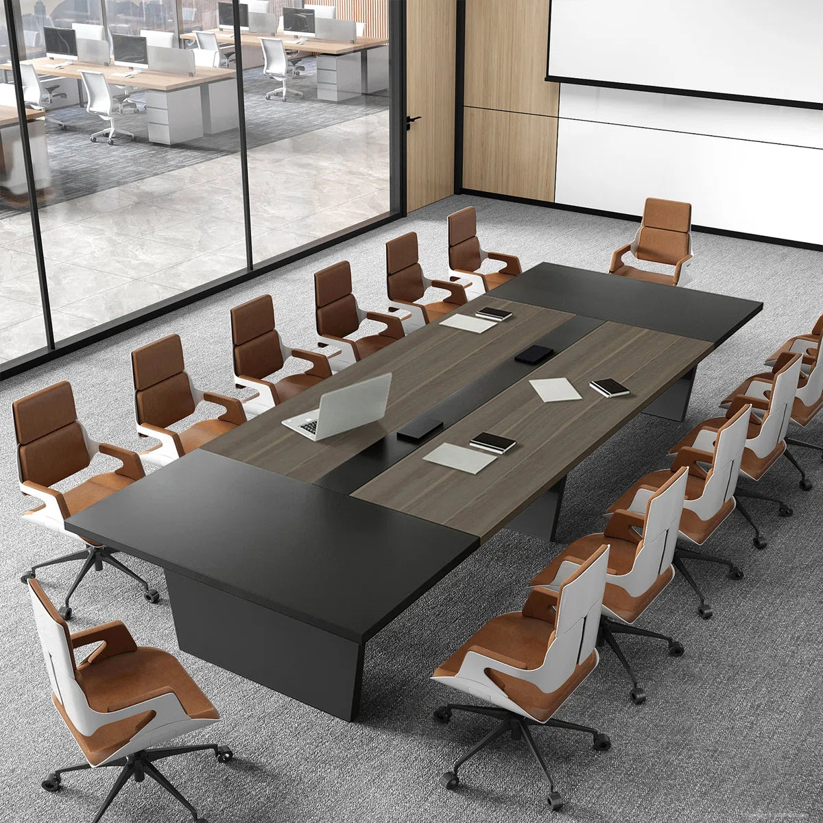 Modern Ergonomic Conference Table - Spacious, Durable, And Versatile Design- OUCH CART 