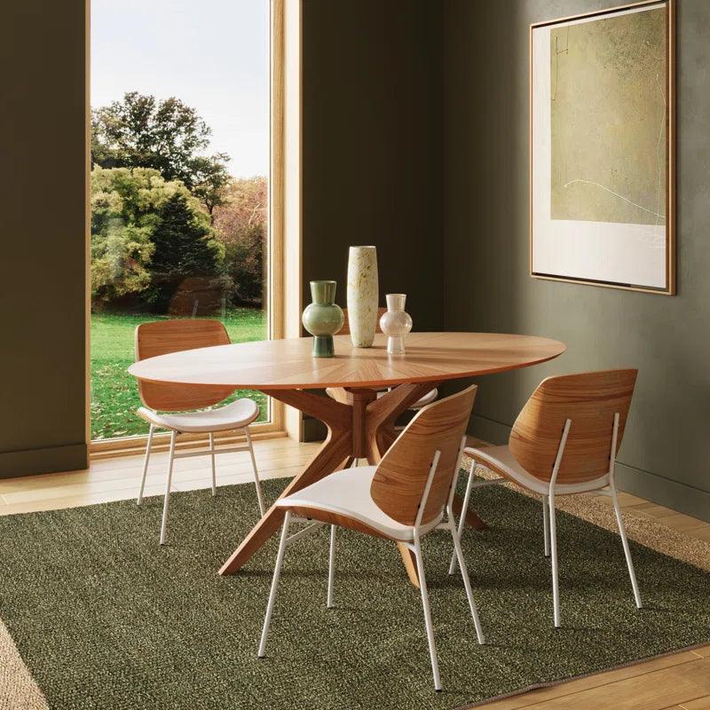 5 - Piece Pedestal Dining Set - Ouch Cart 