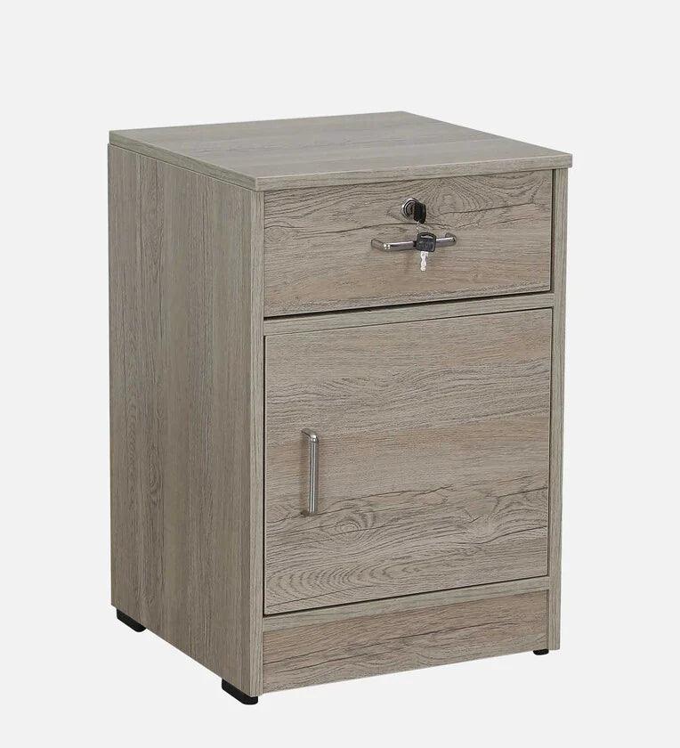 Bedside Table in Natural Finish with Drawer - Ouch Cart 