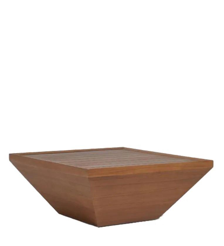 Coffee Table In Teak Finish - Ouch Cart 