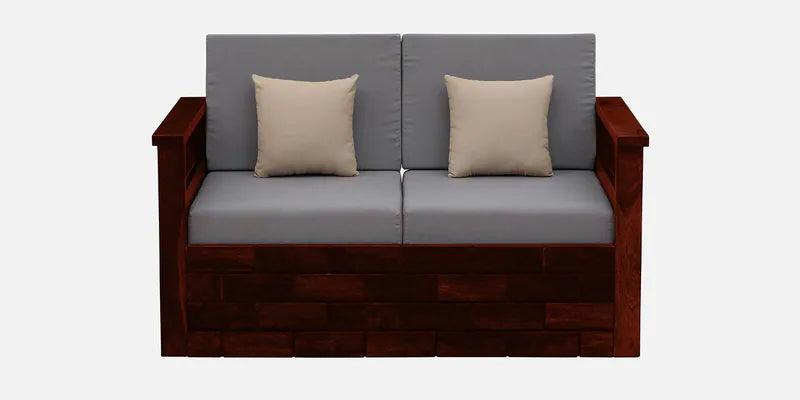 Sheesham Wood 2 Seater Sofa In Honey Oak Finish - Ouch Cart 